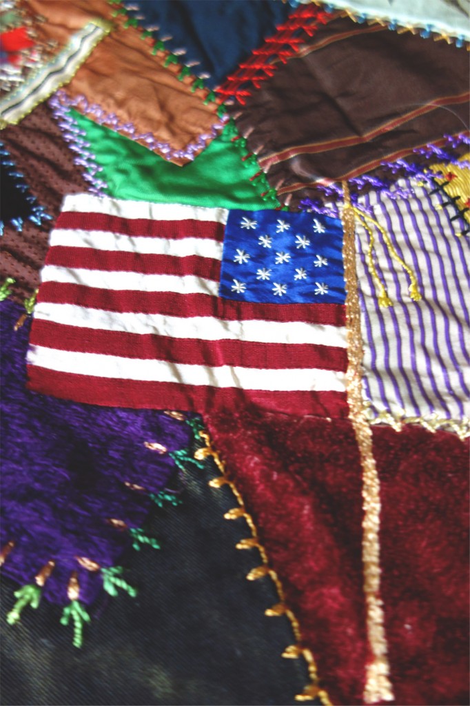 An American flag with a lot fewer stars than we have today.
